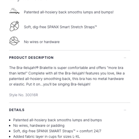 Spanx Bra-llelujah! Unlined Bralette - Picture 6 of 8